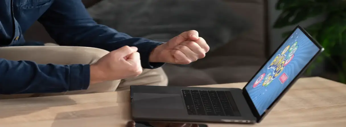 Close up fists expressing victory